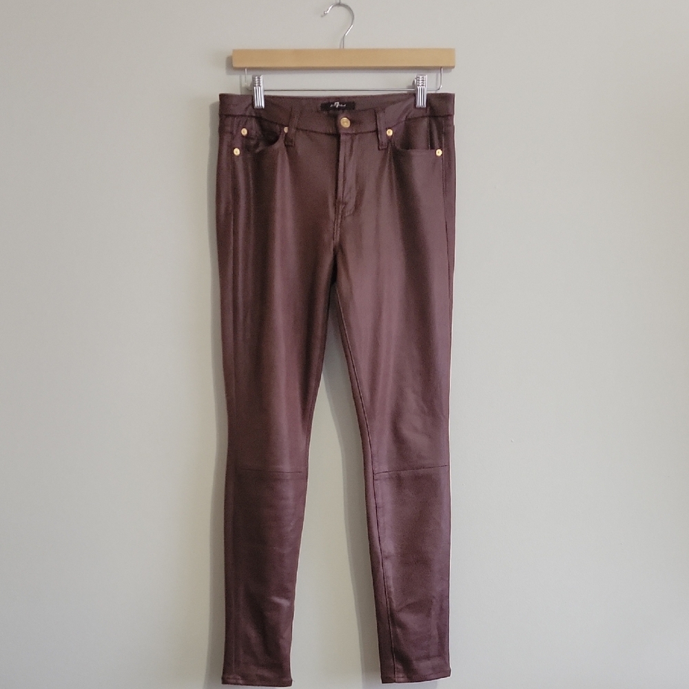 7 For All Mankind Leather Pants